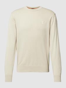 BOSS ORANGE Strickpullover "Kanovano", mit Rundhalsausschnitt