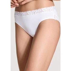 CALIDA Slip Natural Comfort Lace met kant aan de band en beenuitsnijding