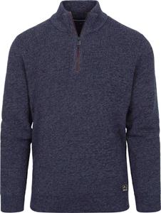 Casa Moda Half Zip Trui Blauw