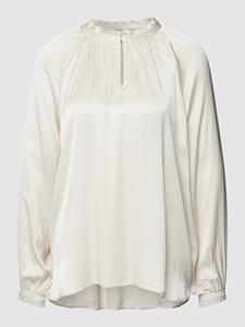 Milano Italy Blusentop BLOUSE W V-NECK AND RUFFELS AND GAT