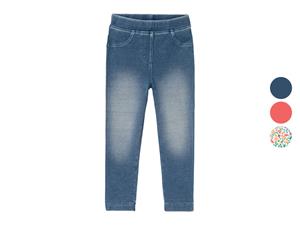 lupilu Meisjes jegging, met katoen (110/116, Wit/all-over-print)