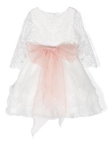 Mimilù Jurk met bloemenpatch - Wit