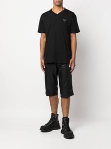 philippplein Philipp Plein T-shirt met logoplakkaat - Zwart