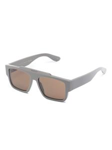 guccieyewear Gucci Eyewear logo-embellished square-frame sunglasses - Grijs
