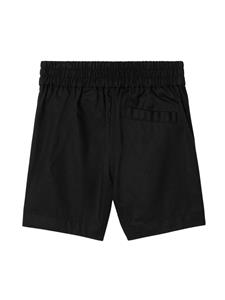 Burberry Kids Equestrian Knight-embroidered shorts - Zwart