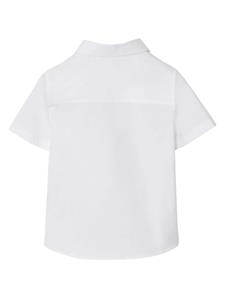 Burberry Kids short-sleeve cotton shirt - Wit
