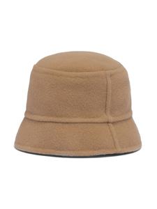 Prada triangle-logo bucket-hat - Beige