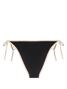 TOTEME Gestreepte gestrikte bikinislip - Zwart