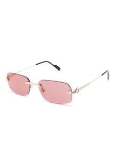 Cartier Eyewear Zonnebril met rechthoekig montuur - Roze