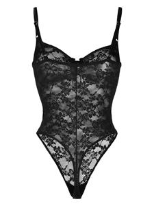 fleurdumal Fleur Du Mal Body met kant - Zwart