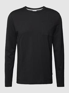 s.Oliver Longsleeve Basic mit Brusttasche, Rundhals-Ausschnitt, langarm