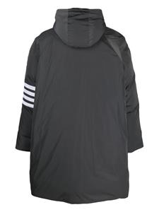 thombrowne Thom Browne hooded RWB detail coat - Grijs