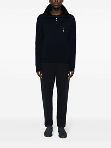 giorgioarmani Giorgio Armani Plooibroek met toelopende pijpen - Blauw
