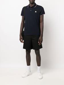 Moncler Poloshirt met logopatch - Blauw