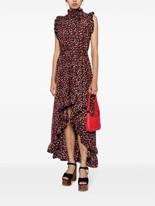 cynthiarowley Cynthia Rowley graphic-print silk dress - Zwart
