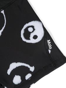 Molo graphic-print swim shorts - Zwart