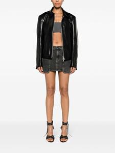 Helmut Lang carpenter denim miniskirt - Grijs