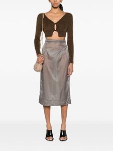 Maison Margiela four-stitch logo pencil skirt - Grijs