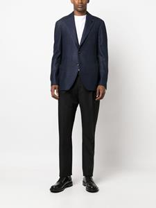 Lardini Geplooide pantalon - Zwart