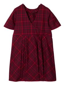 burberrykids Burberry Kids Geruite jurk - Rood