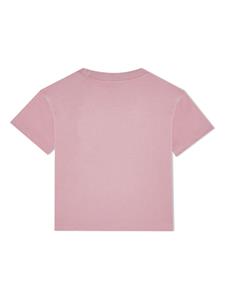 Moncler Enfant T-shirt met logoprint - Roze