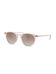 oliverpeoples Oliver Peoples Zonnebril met rond montuur - Rood