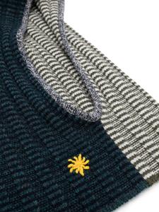 YANYAN KNITS striped knitted balaclava - Veelkleurig