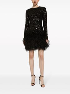 dolce&gabbana Dolce & Gabbana Mini-jurk met pailletten - Zwart