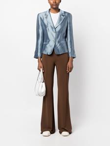 giorgioarmanipre-owned Giorgio Armani Pre-Owned 2000s blazer met smalle revers - Blauw