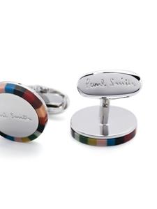 paulsmith Paul Smith Manchetknopen met gegraveerd logo - Zilver