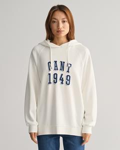 Gant Sweatshirt REG PRINTED HOODIE, EGGSHELL