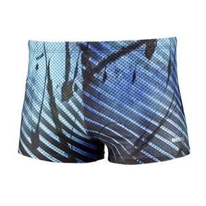 BECO zwemboxer | zakje met rits | blauw/zwart |**