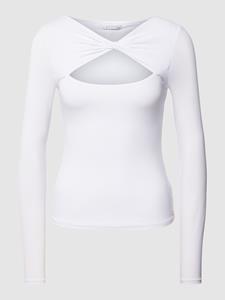 Guess Shirt met lange mouwen en cut-out, model 'TWISTED YOKE MENA'