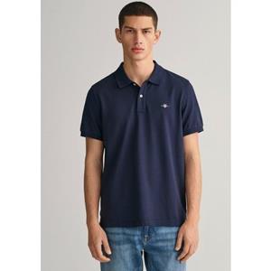 Gant Poloshirt REG SHIELD SS PIQUE POLO met logo en platte breikraag 100% katoen pique