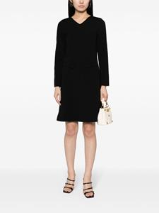JANE Sky mini-jurk met V-hals - Zwart