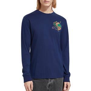 Scotch & Soda Artwork Longsleeve Shirt Heren