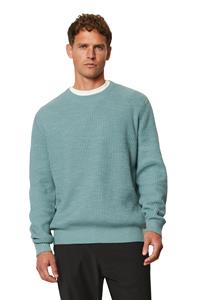 Sweater Marc O'Polo Pullover Wol Blend Staalblauw