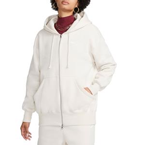 Nike Oversized fleecehoodie met rits over de hele lengte voor dames Sportswear Phoenix Fleece - Light Orewood Brown- Dames, Light Orewood Brown