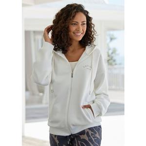 Lascana Capuchonsweatvest , - Sweatvest met capuchon met zijzakken en aan de binnenkant opgeruwd, loungewear