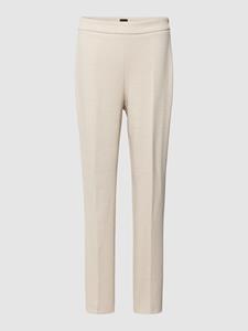 Boss Slim fit pantalon met persplooien, model 'Tilunara'