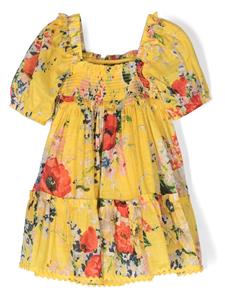 zimmermannkids ZIMMERMANN Kids Jurk met bloemenprint - Geel