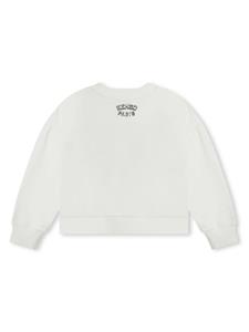 Kenzo Kids Sweater met geborduurde tijger - Wit