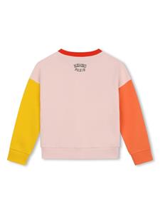 kenzokids Kenzo Kids Varsity Tiger-embroidered cotton sweatshirt - Roze