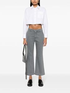 logo-tag low-rise bootcut jeans - Grijs