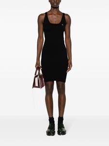 Vivienne Westwood Mini-jurk met geborduurd logo - Zwart