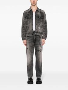 Neighborhood Straight jeans met grafische print - Grijs