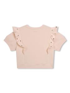chloékids Chloé Kids T-shirt verfraaid met studs - Roze