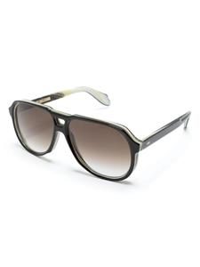 Cutler & Gross 9782 navigator-frame sunglasses - Zwart