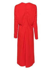 Victoria Beckham Gedrapeerde midi-jurk - Rood