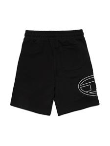 dieselkids Diesel Kids Shorts met logoprint - Zwart